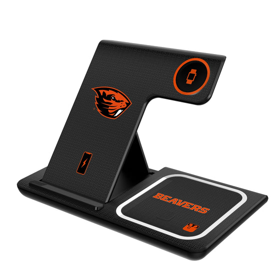 Oregon State Beavers Linen 3 in 1 Charging Station-0