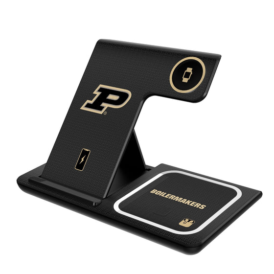 Purdue Boilermakers Linen 3 in 1 Charging Station-0