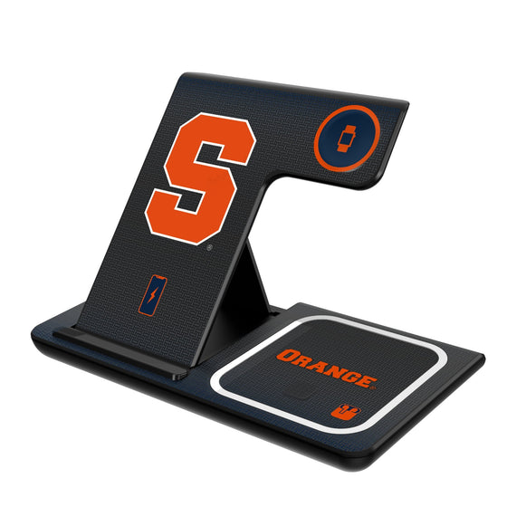 Syracuse Orange Linen 3 in 1 Charging Station-0