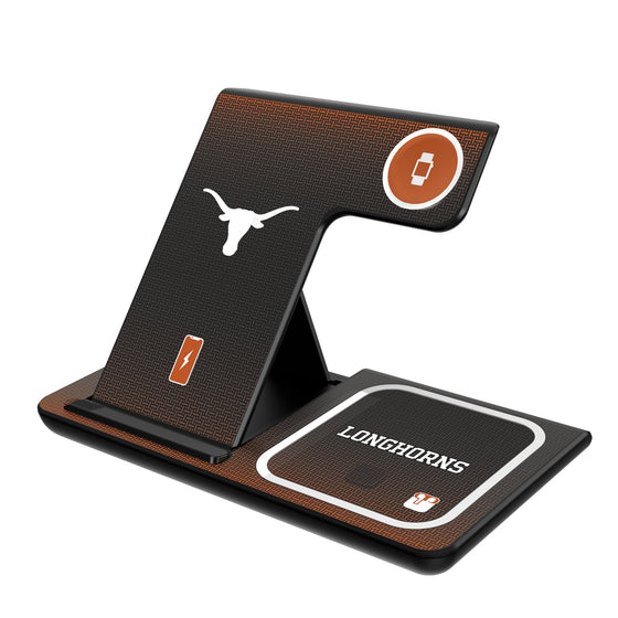 Texas Longhorns Linen 3 in 1 Charging Station-0