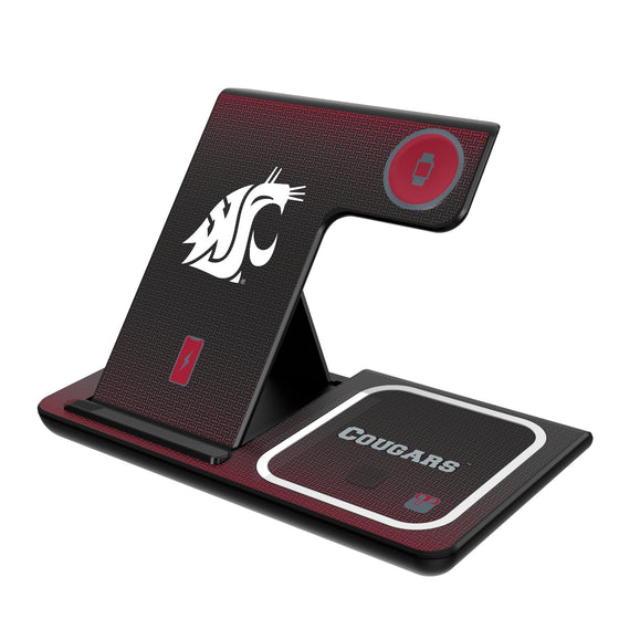 Washington State Cougars Linen 3 in 1 Charging Station-0