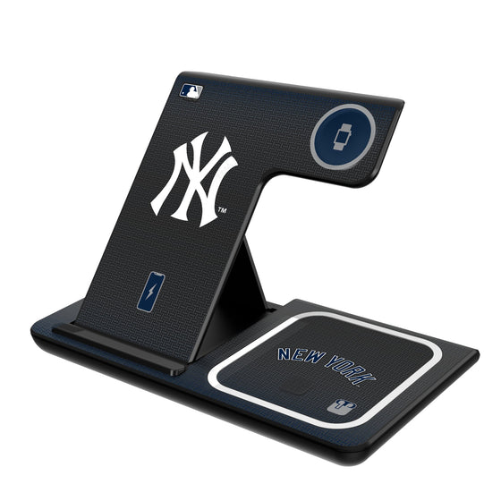 New York Yankees Linen 3 in 1 Charging Station-0