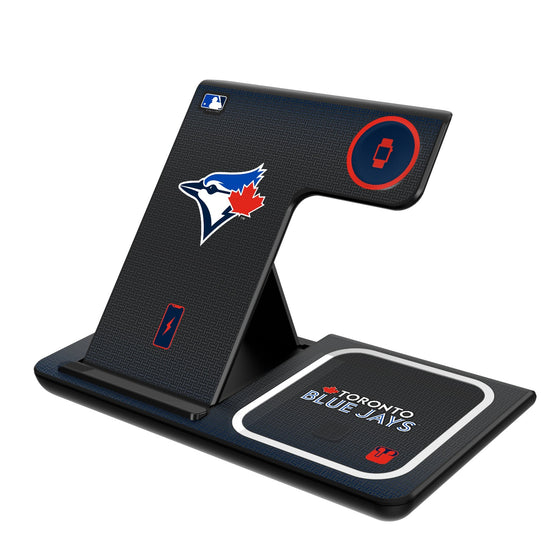 Toronto Blue Jays Linen 3 in 1 Charging Station-0