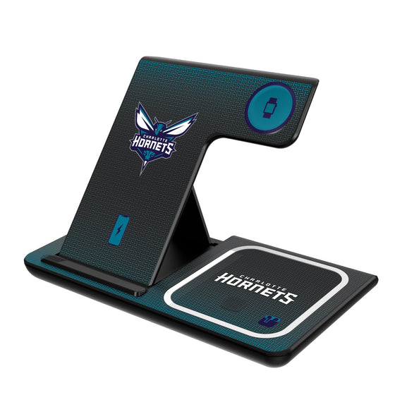 Charlotte Hornets Linen 3 in 1 Charging Station-0