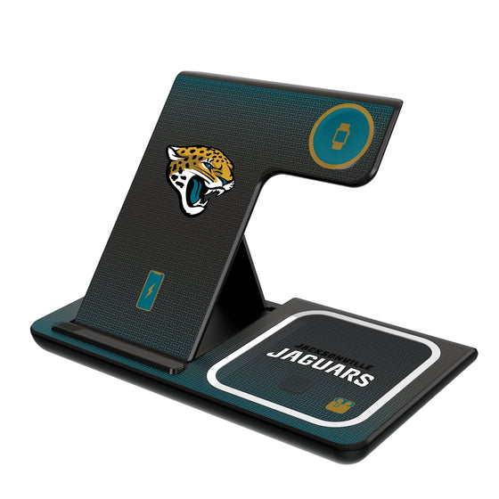 Jacksonville Jaguars Linen 3 in 1 Charging Station-0