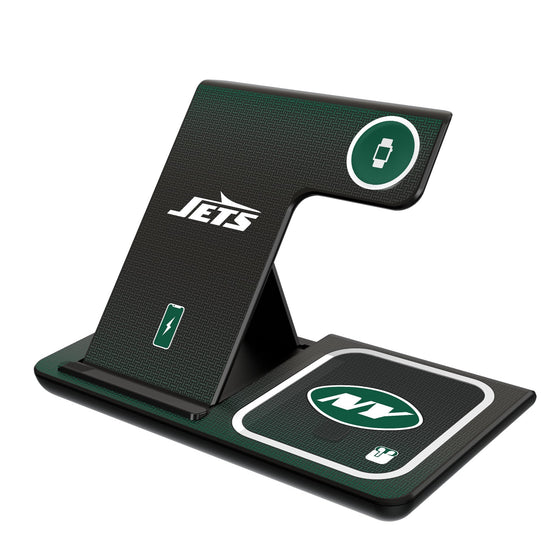 New York Jets Linen 3 in 1 Charging Station-0