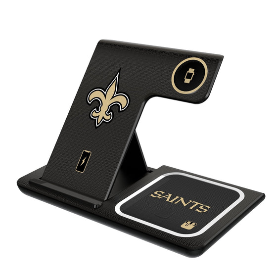 New Orleans Saints Linen 3 in 1 Charging Station-0