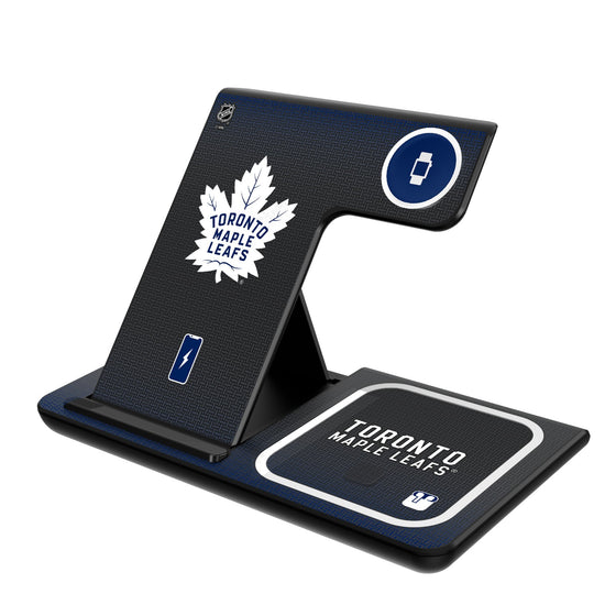 Toronto Maple Leafs Linen 3 in 1 Charging Station-0