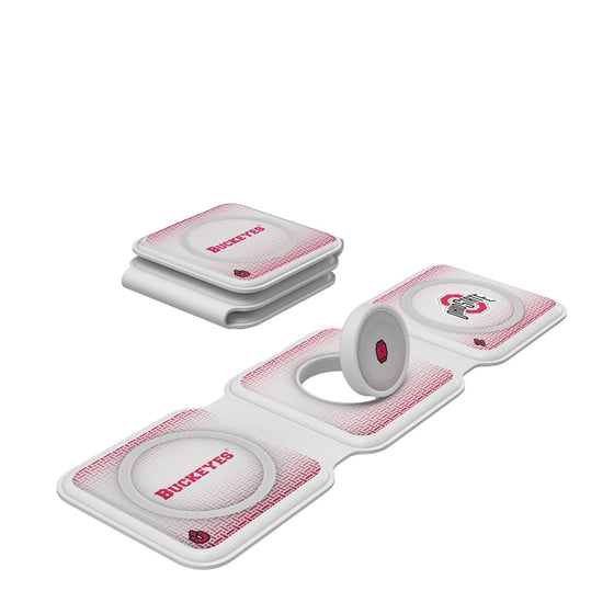 Ohio State Buckeyes Linen Foldable 3 in 1 Charger-0