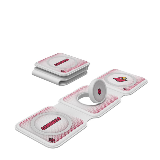 Louisville Cardinals Linen Foldable 3 in 1 Charger-0