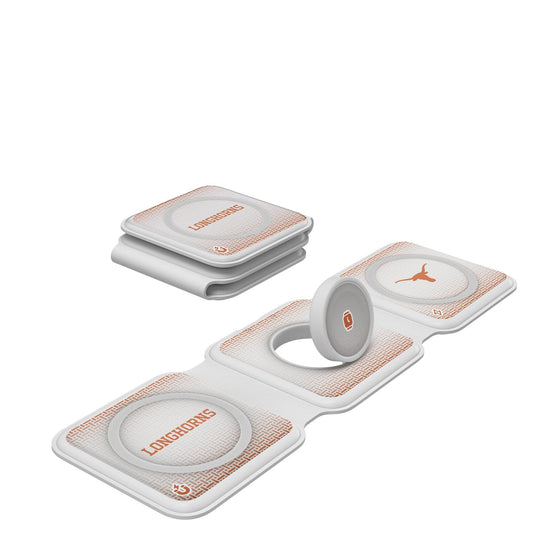 Texas Longhorns Linen Foldable 3 in 1 Charger-0