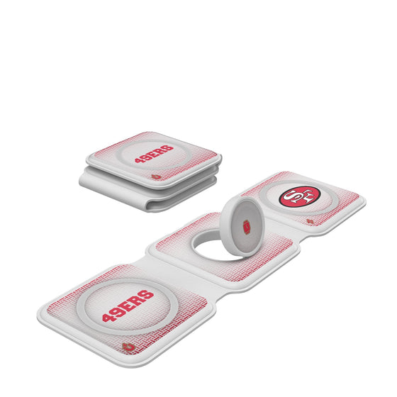 San Francisco 49ers Historic Collection Linen Foldable 3 in 1 Charger-0