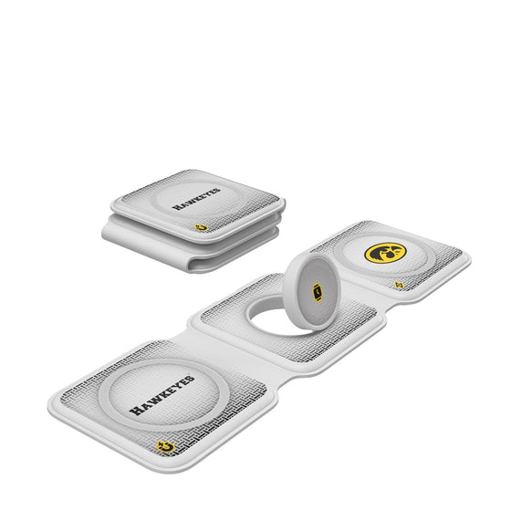 Iowa Hawkeyes Linen Foldable 3 in 1 Charger-0