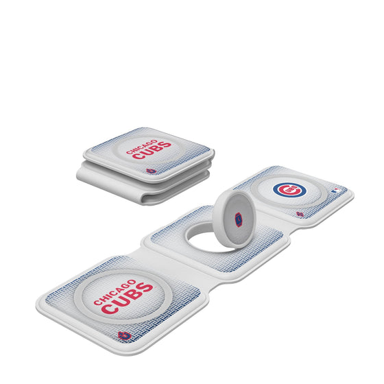 Chicago Cubs Linen Foldable 3 in 1 Charger-0