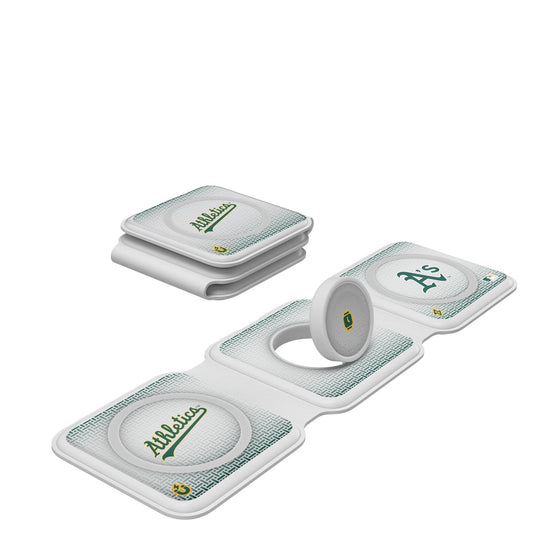 Oakland Athletics Linen Foldable 3 in 1 Charger-0