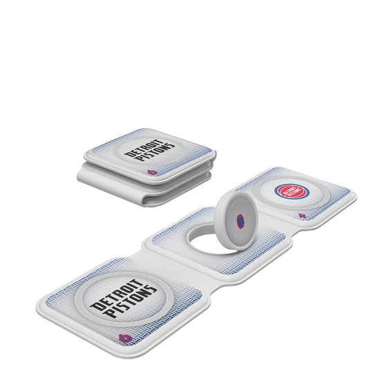 Detroit Pistons Linen Foldable 3 in 1 Charger-0