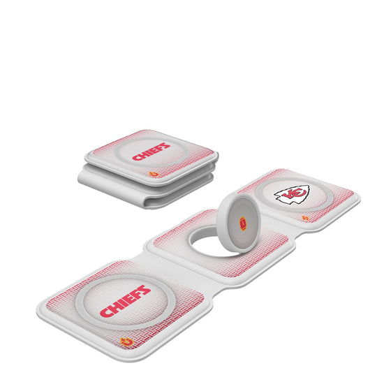 Kansas City Chiefs Linen Foldable 3 in 1 Charger-0