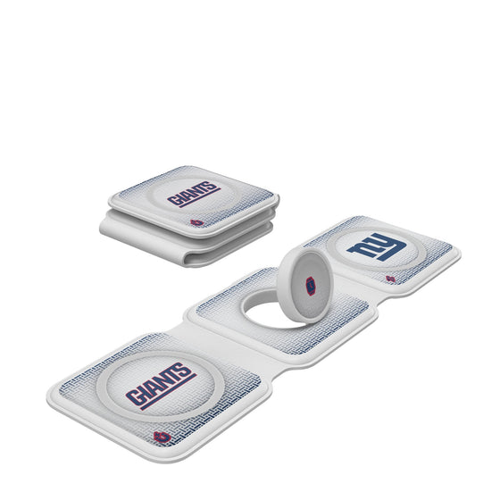 New York Giants Linen Foldable 3 in 1 Charger-0