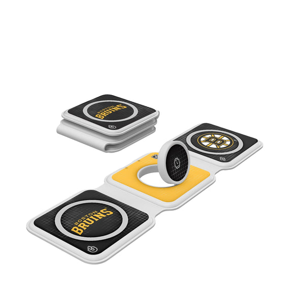 Boston Bruins Hatch Foldable 3 in 1 Charger-0