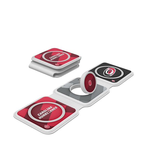 Carolina Hurricanes Color Block Foldable 3 in 1 Charger-0