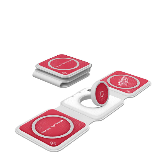 Detroit Red Wings Hatch Foldable 3 in 1 Charger-0