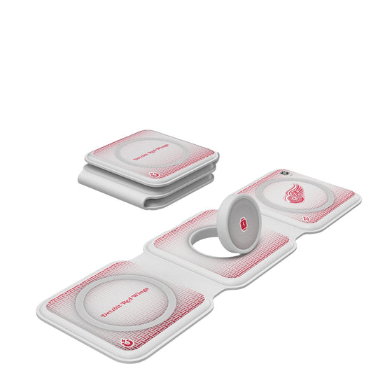 Detroit Red Wings Linen Foldable 3 in 1 Charger-0