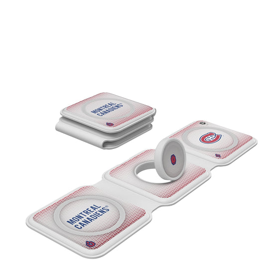 Montreal Canadiens Linen Foldable 3 in 1 Charger-0