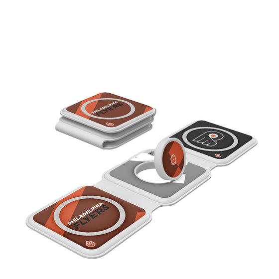 Philadelphia Flyers Color Block Foldable 3 in 1 Charger-0