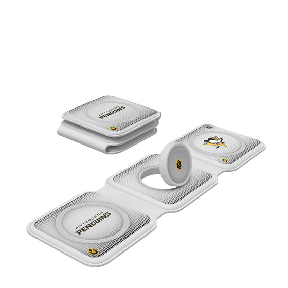 Pittsburgh Penguins Linen Foldable 3 in 1 Charger-0