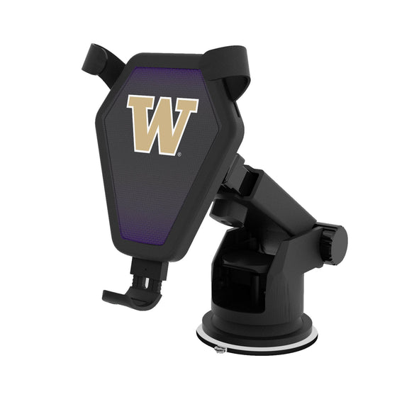 Washington Huskies Linen Wireless Car Charger-0