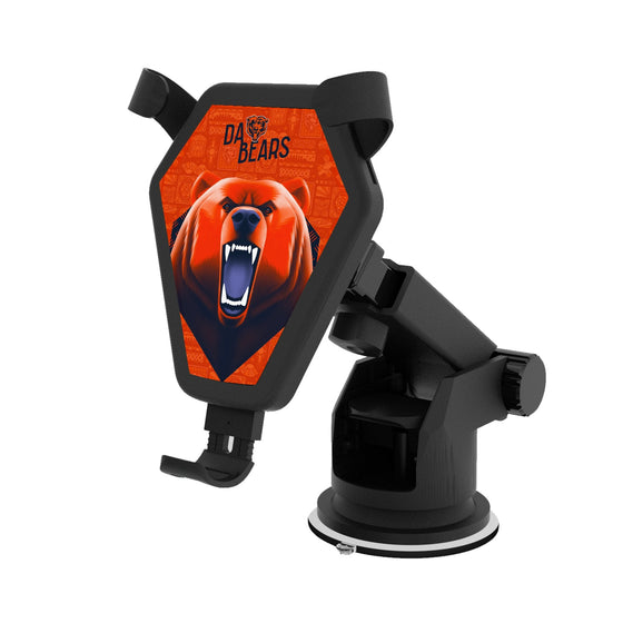 Chicago Bears 2024 Illustrated Limited Edition Wireless Car Charger-0