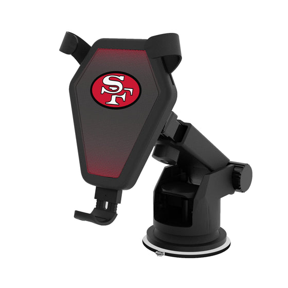 San Francisco 49ers Historic Collection Linen Wireless Car Charger-0