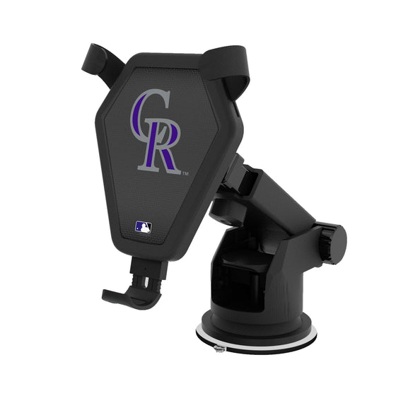 Colorado Rockies Linen Wireless Car Charger-0