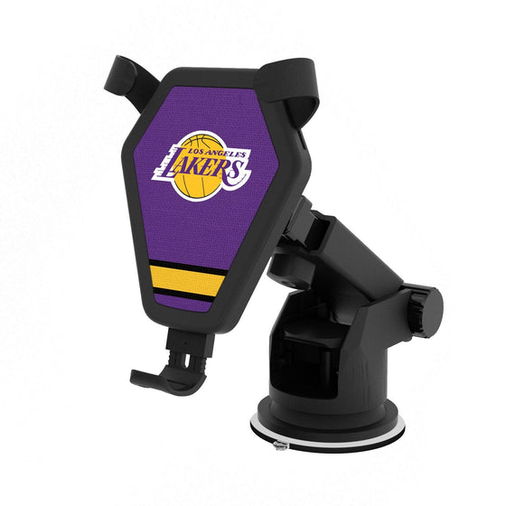 Los Angeles Lakers Stripe Wireless Car Charger-0