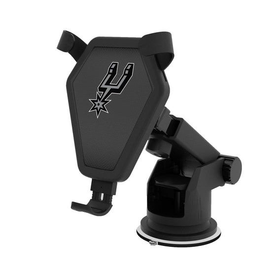 San Antonio Spurs Linen Wireless Car Charger-0