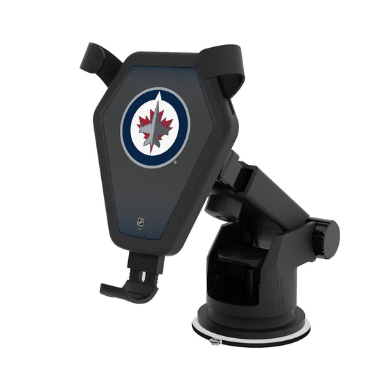 Winnipeg Jets Linen Wireless Car Charger-0