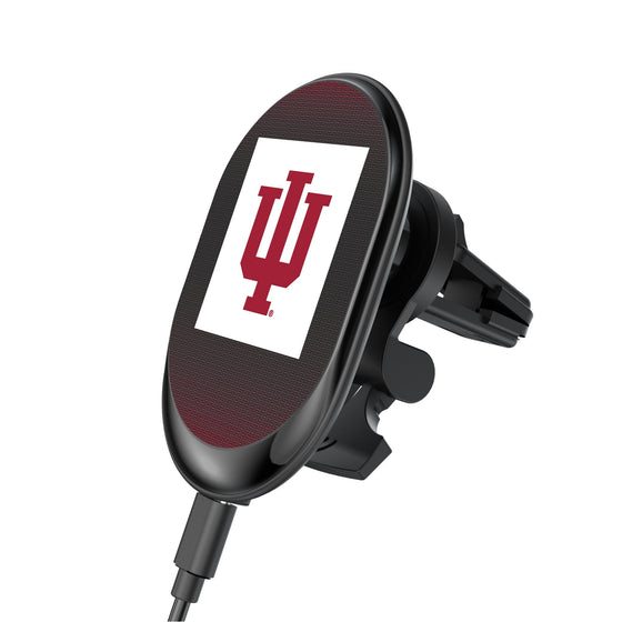 Indiana Hoosiers Linen Wireless Mag Car Charger-0