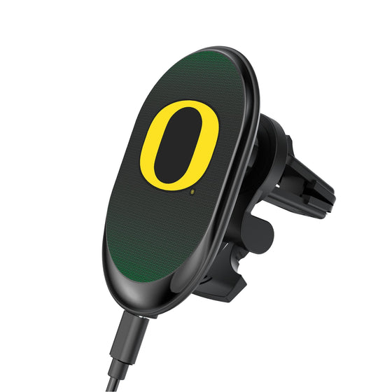 Oregon Ducks Linen Wireless Mag Car Charger-0