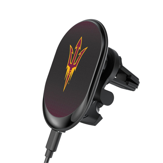 Arizona State Sun Devils Linen Wireless Mag Car Charger-0