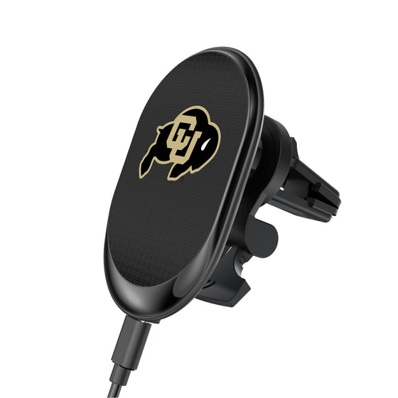 Colorado Buffaloes Linen Wireless Mag Car Charger-0