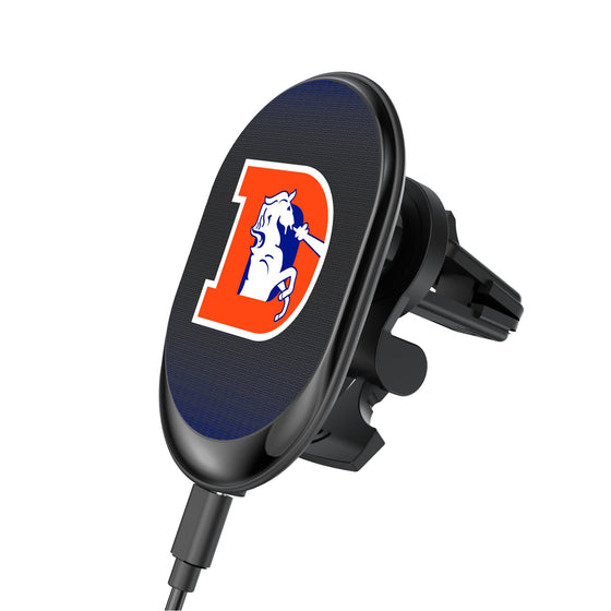 Denver Broncos 1993-1996 Historic Collection Linen Wireless Mag Car Charger-0