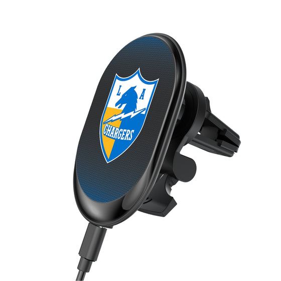 Los Angeles Chargers Historic Collection Linen Wireless Mag Car Charger-0