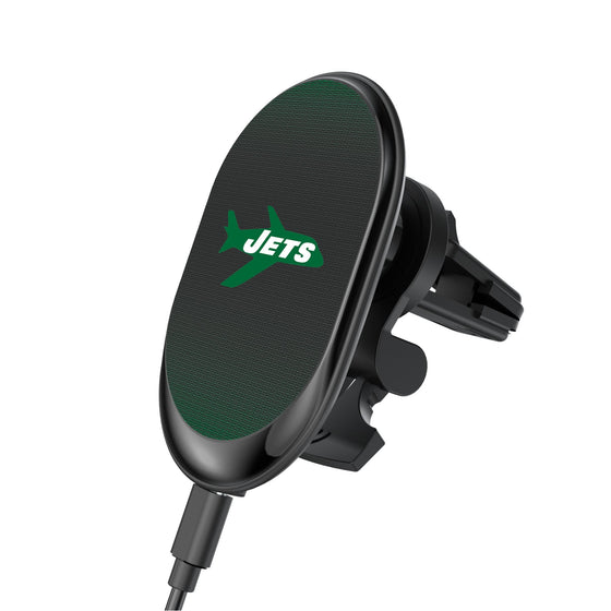 New York Jets 1963 Historic Collection Linen Wireless Mag Car Charger-0