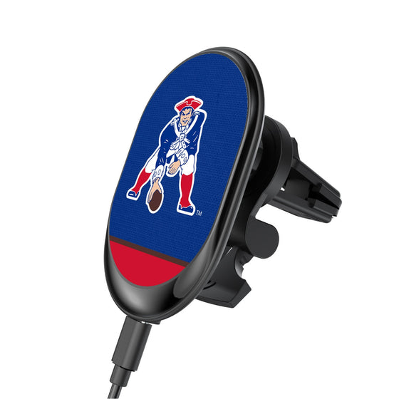 New England Patriots Historic Collection Endzone Solid Wireless Mag Car Charger-0