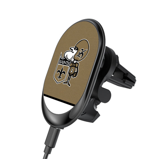 New Orleans Saints Historic Collection Endzone Solid Wireless Mag Car Charger-0