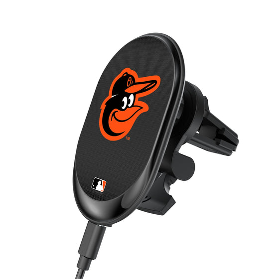 Baltimore Orioles Linen Wireless Mag Car Charger-0