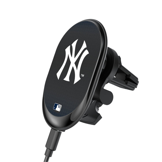 New York Yankees Linen Wireless Mag Car Charger-0