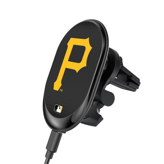 Pittsburgh Pirates Linen Wireless Mag Car Charger-0