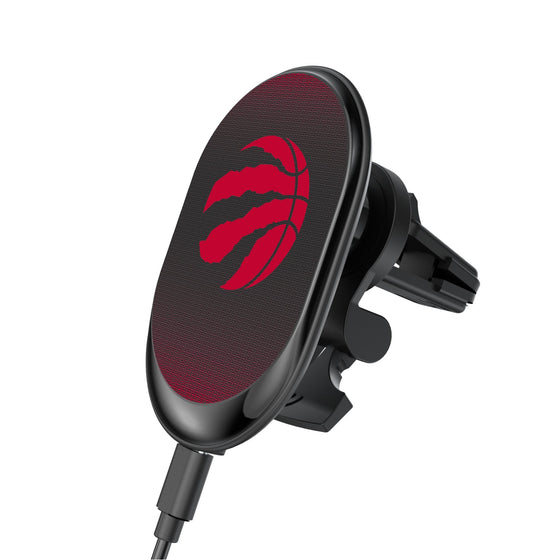 Toronto Raptors Linen Wireless Mag Car Charger-0