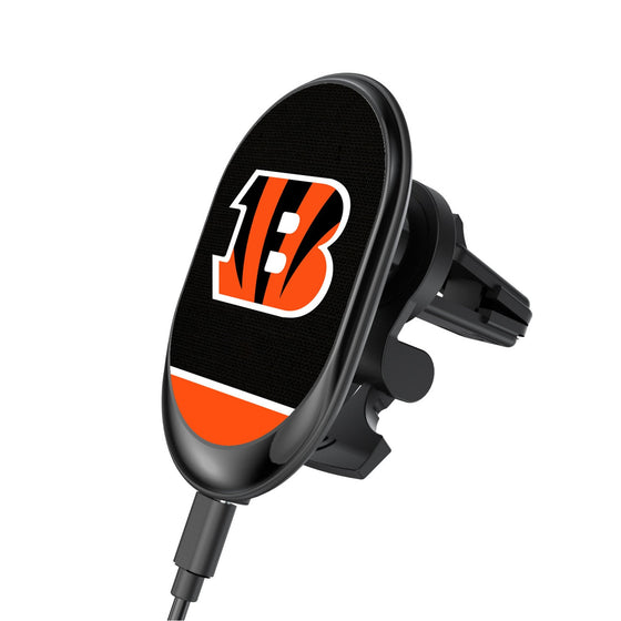 Cincinnati Bengals Endzone Solid Wireless Mag Car Charger-0